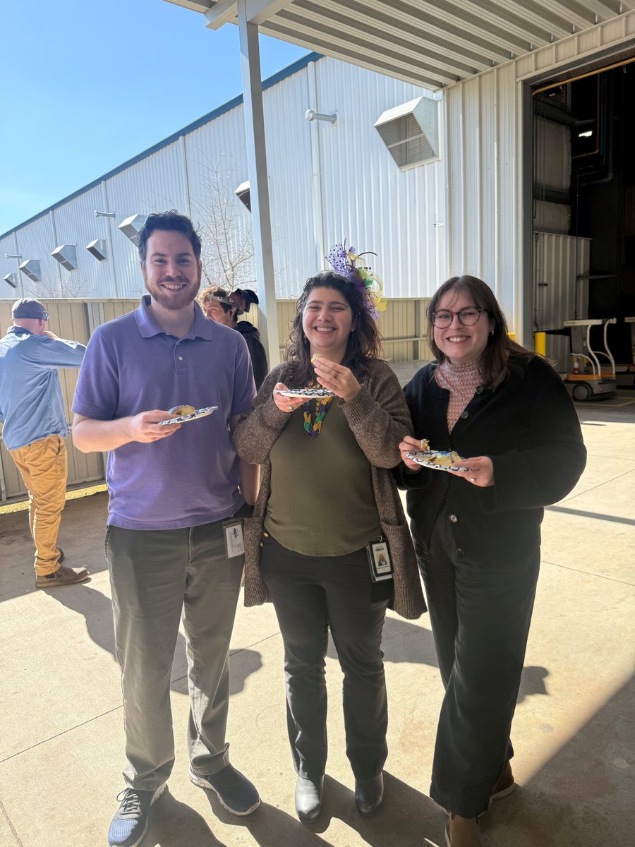 MECOpure's tweet photo. King cake season is officially in full swing, and we put our taste buds to the test at the MECO facility this week. 👑🎭 A Louisiana tradition—and a small thank-you we love sharing with customers, what we call a little lagniappe. Happy Mardi Gras! 💜💛💚 https://t.co/7mjtCVP9EZ