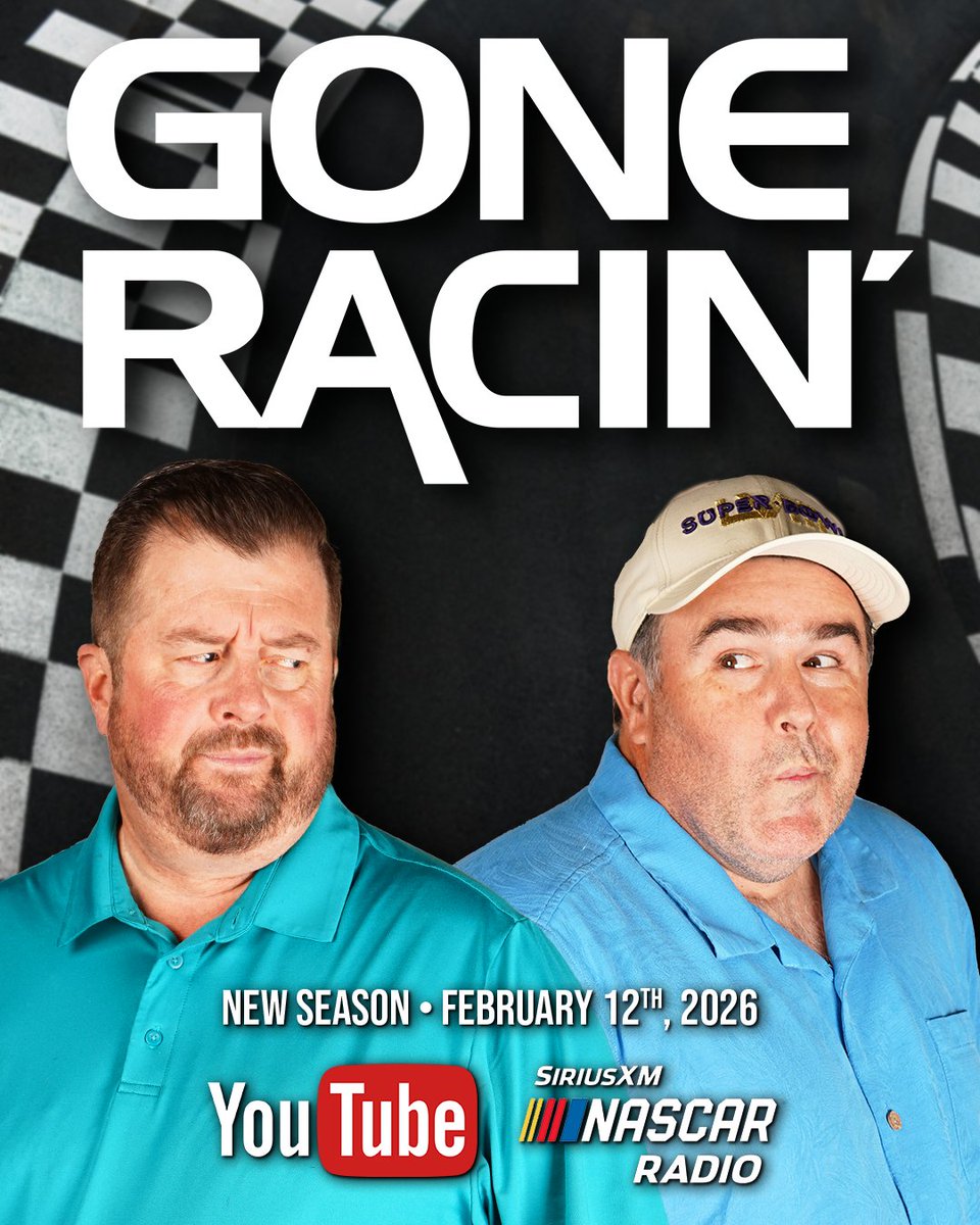 sopostudiolv's tweet photo. Whoโs ready to see this duo again? Gone Racinโ returns NEXT WEEK! ๐
#goneracin #southpointstudio #brendangaughan #NASCAR #nascarfan @jeffmotleylv @Brendan62 @CityLightsShine @SiriusXMNASCAR https://t.co/GFTLGjNW8t
