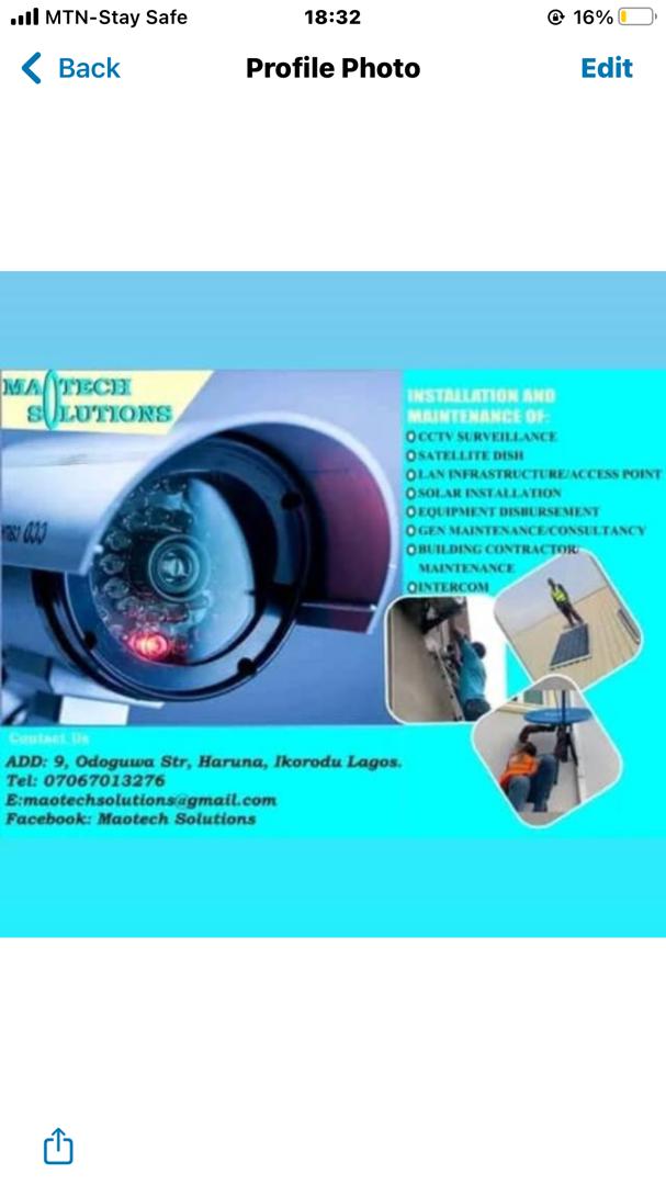 i_am_secce_lee's tweet photo. @ruffydfire I'm an ELVS vendor Sales,installation and maintainance of CCTV surveillance cameras, Satellite dish, Intercoms, Inverter and solar Panels Lan infrastructures and general building maintenance https://t.co/5VRNx7lUY3