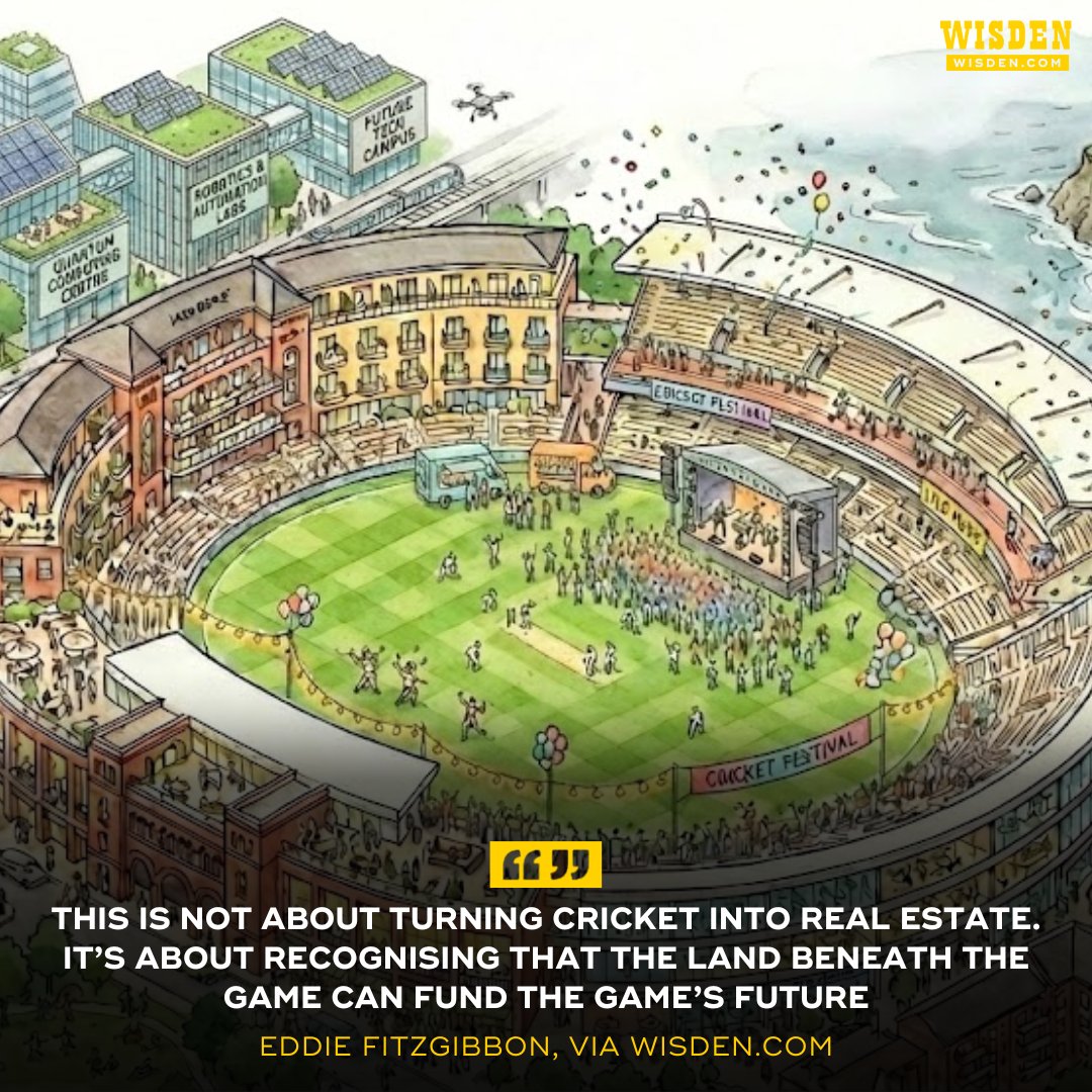 From 22 yards to 22 acres.

<a href="/efitzgibbon5/">Eddie Fitzgibbon</a> looks at how cricket venues can become 365-day economies.

READ: wisden.com/cricket-featur…