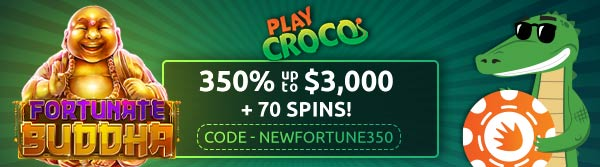 Playcroco Casino Interface showcasing free spin bonuses on slot games