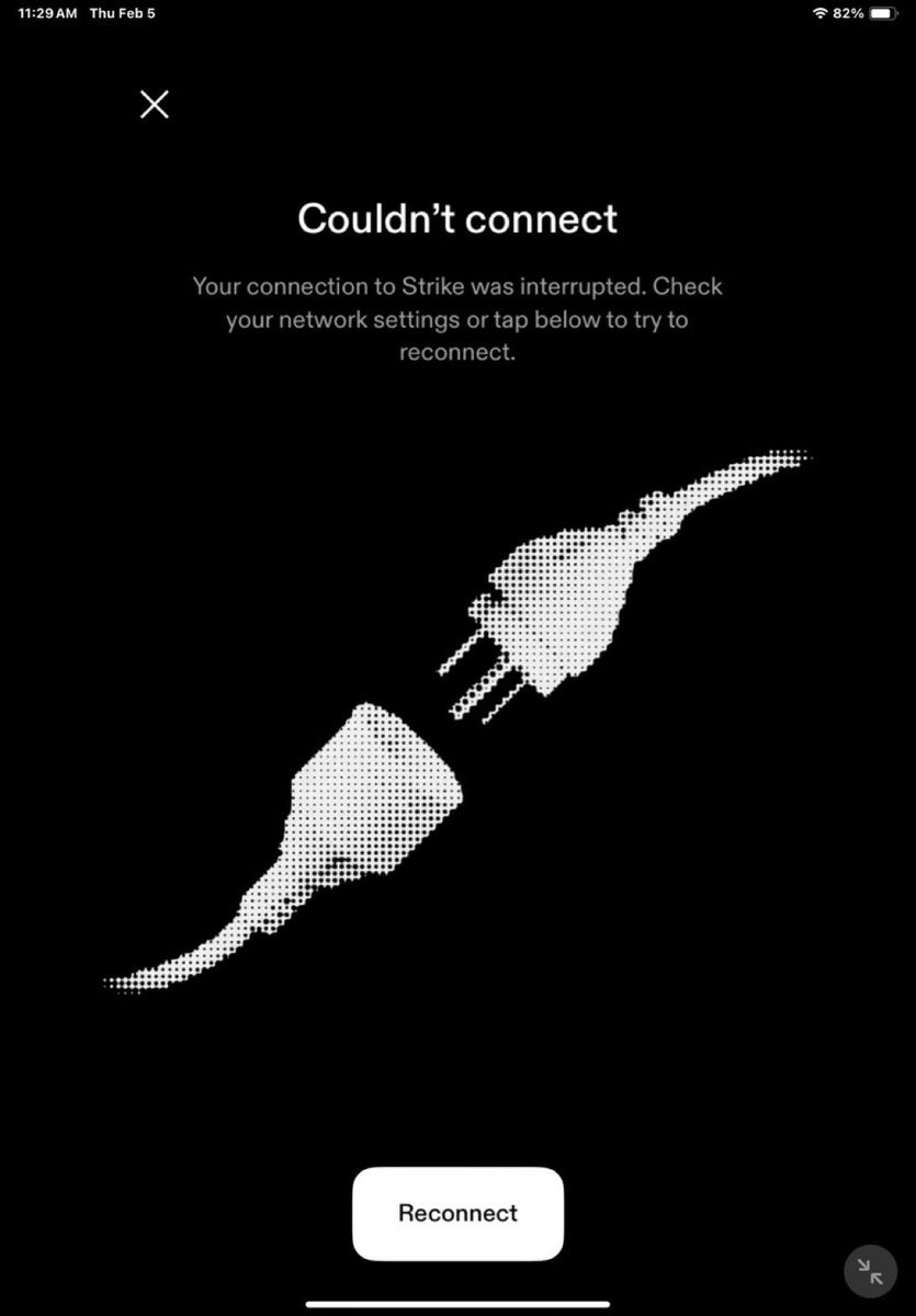 BREAKING: Strike founder Jack Mallers confirms a DDoS attack has crippled the company’s Bitcoin payment network. 

For roughly 183 minutes, more than 2.5 million customers worldwide were completely unable to send or receive BTC payments due to the outage.

“The future of