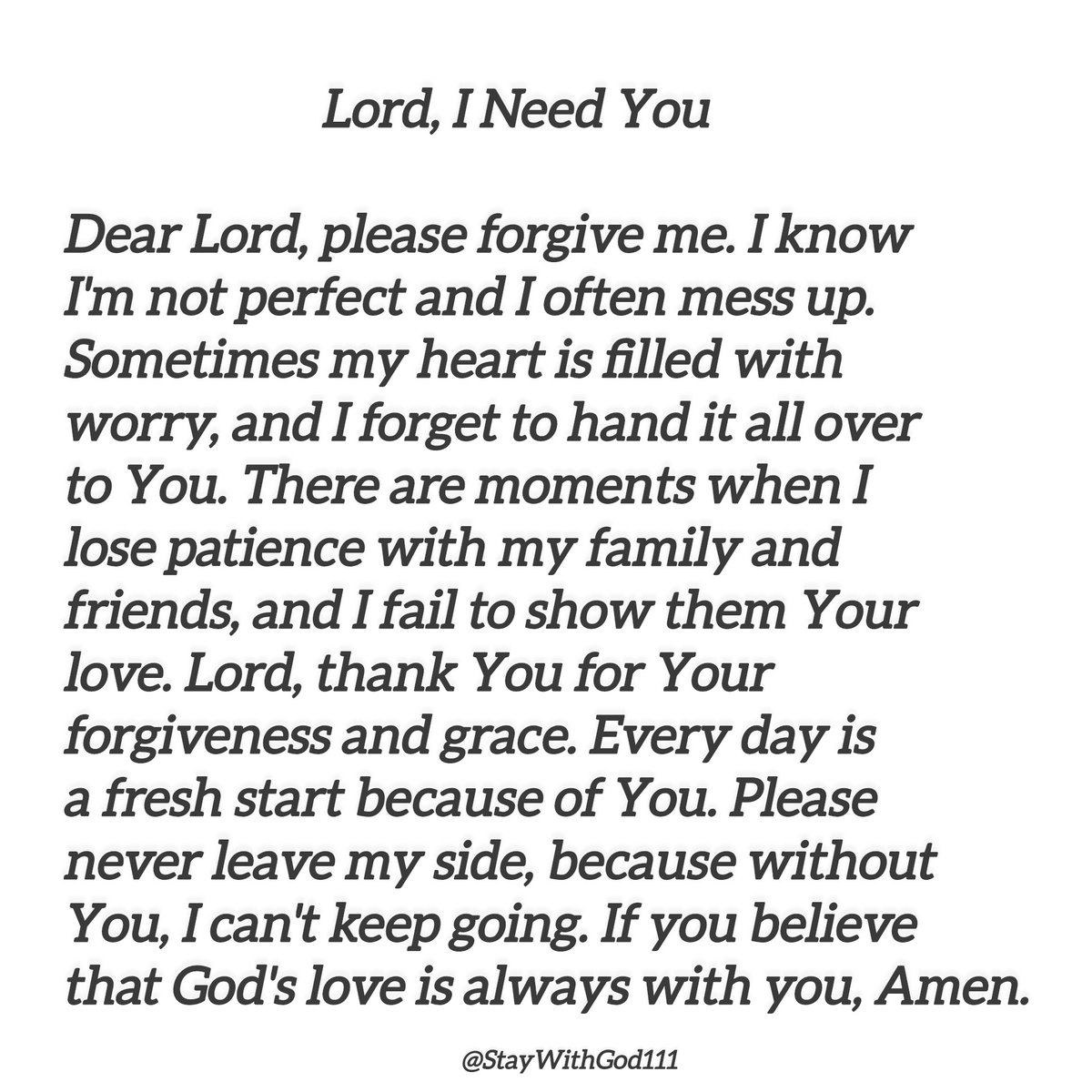 Stay with God tweet media