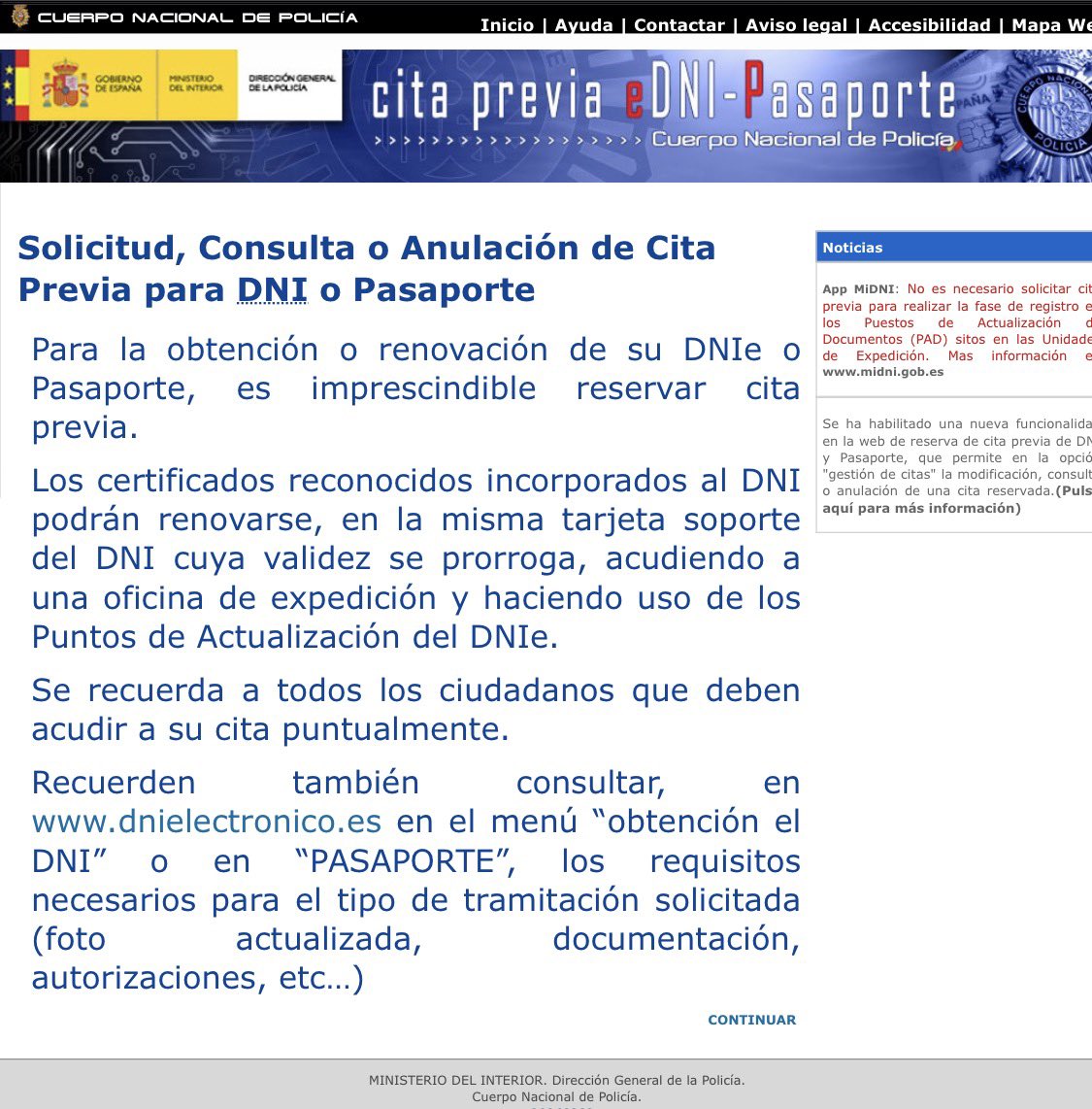 javiercno's tweet photo. Tenéis una web del 2000 para renovar el DNI, como para romper los monopolios… https://t.co/RoNNqqlo1m