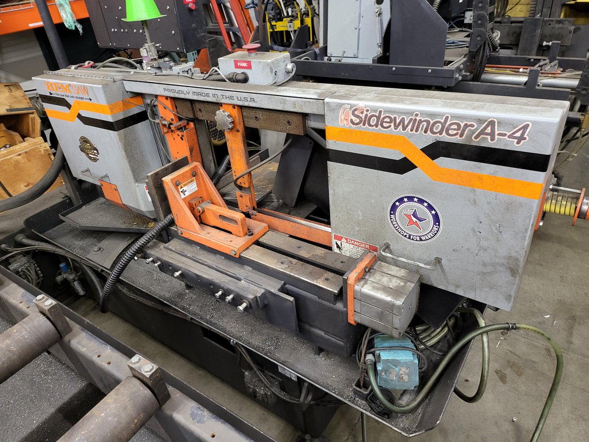 SansonMachinery's tweet image. Used Listing Alert!!! 

2021 HE&amp;amp;M Horizontal Pivot Miter Bandsaw Sidewinder A-4

#bandsaw #fabrication #manufacturing #saw #sidewindersaw #HEMSaw #usedmachinery #Washington

sansonmachinery.com/advert/hem-hor…
