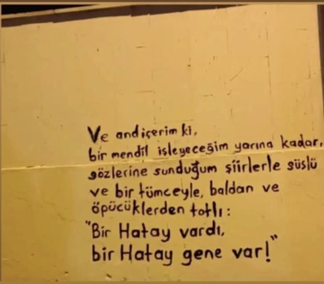 naristanli_zeze's tweet photo. Sözümüz var,
Bir Hatay vardı 
Bir Hatay gene var!
#6Şubat https://t.co/fhpZ49uhzm