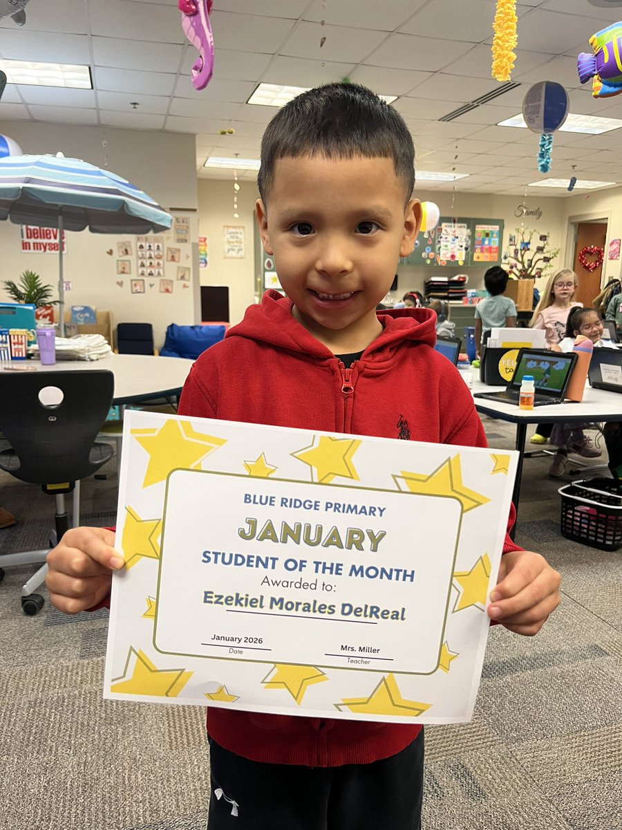 CSFMrsMiller's tweet photo. Our January student of the month is Ezekiel M!! Ezekiel works hard every day to follow expectations. He works hard in the classroom as well!! He’s a great leader!! Congrats Ezekiel we are so proud of you!! 💜 https://t.co/AnbolRnvdl