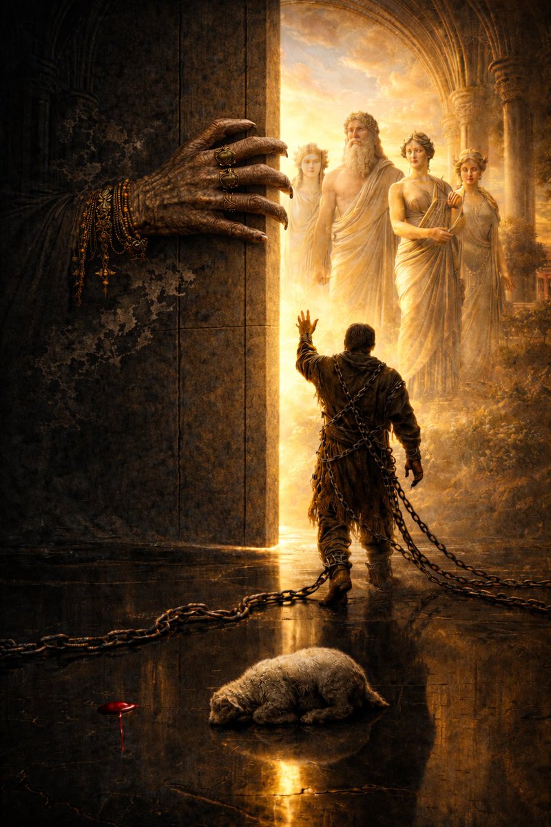 OrphionOraculum's tweet photo. "Thou shalt have no other gods before me."

If he was the only god... why worry about others?

If no other Gods existed... why forbid seeking them?

A true creator doesn't need jealousy.

A prison warden does.

What is he afraid you'll find? https://t.co/oUe9AGSItu