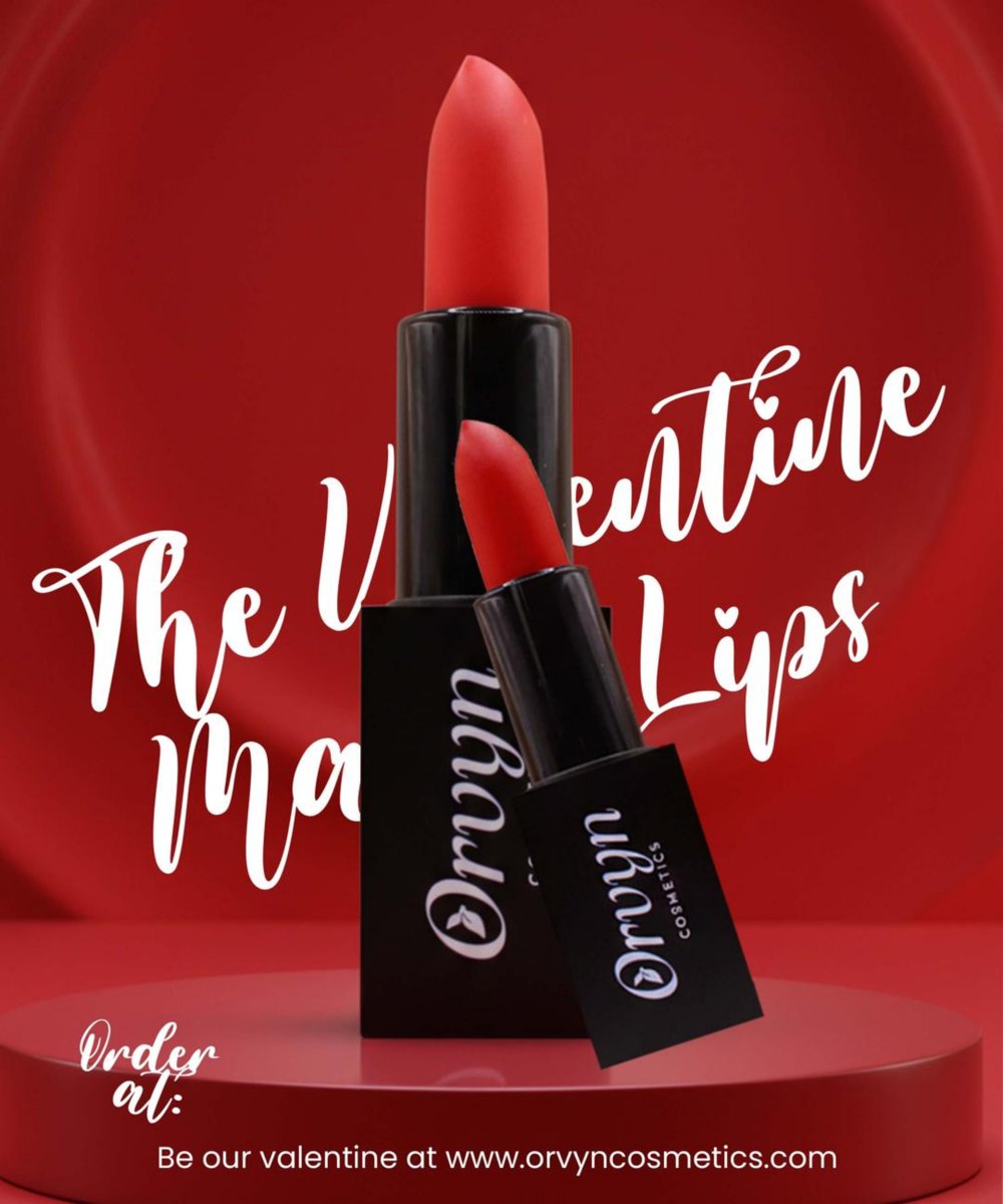 Hello February 💕 We're bringing the love with shades that celebrate YOU. From bold reds to subtle nudes, find your confidence moment. Get your glow on at orvyncosmetics.com ✨ #OrvynCosmetics #FebruaryVibes #BeautyConfidence #LipstickLove #GlowUp
