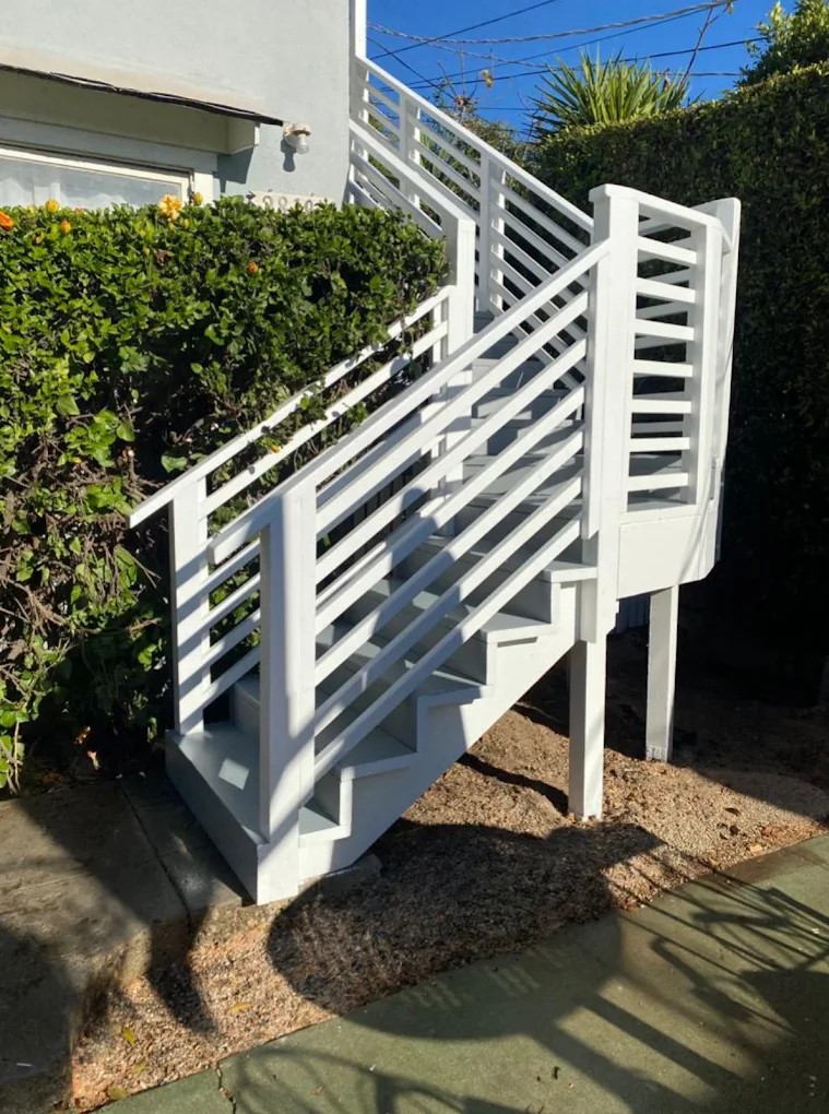 Not every project needs to shout; some just show up and do the job. 💪 This staircase is simple, sturdy, and fits its surroundings, strong where it matters.  
CSL #907689  
#YourDeckBuilder #BuiltStrong #SimpleDoneRight #OutdoorStairs #SolidDesign #CraftsmanshipMatters