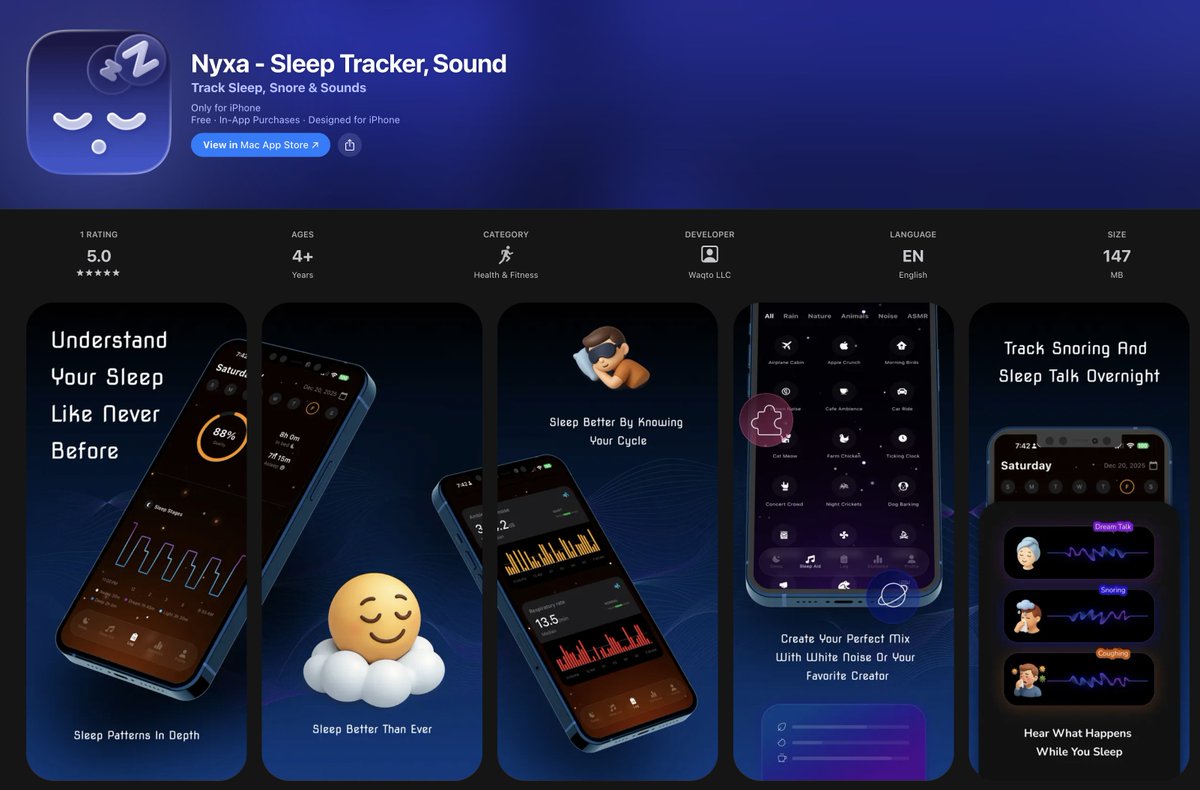 Weekend project turned real app 😅

Want to help me stress test it? Grab a FREE membership:

🏆 Free Year → apps.apple.com/redeem?ctx=off…
(limited to 500)

Would love your honest feedback! 🙏

#BuildInPublic #iOS26 #sleep #sleepy