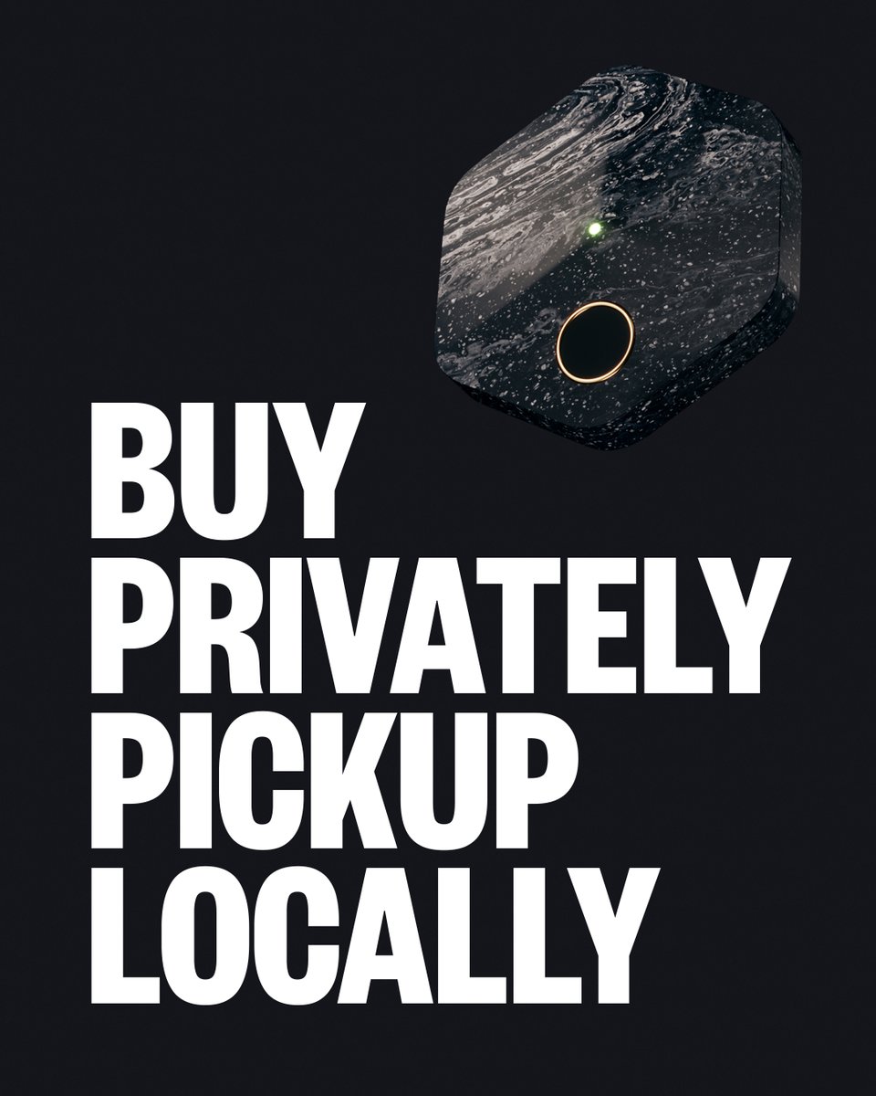 Bitkey's tweet image. Buy privately. Pick up locally.

Self-custody shouldn’t require oversharing. 
bitkey.world/learning-hub/b…