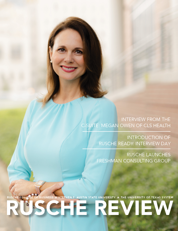 RuscheBusiness's tweet image. The newest Rusche Review is live, and it's filled with stories made possible by our incredible Rusche faculty, staff, students, alumni, and community.

Read it here: ow.ly/AehA50Y9p9S

#SFA #RuscheCollegeofBusiness #RuscheReview #AxeEm