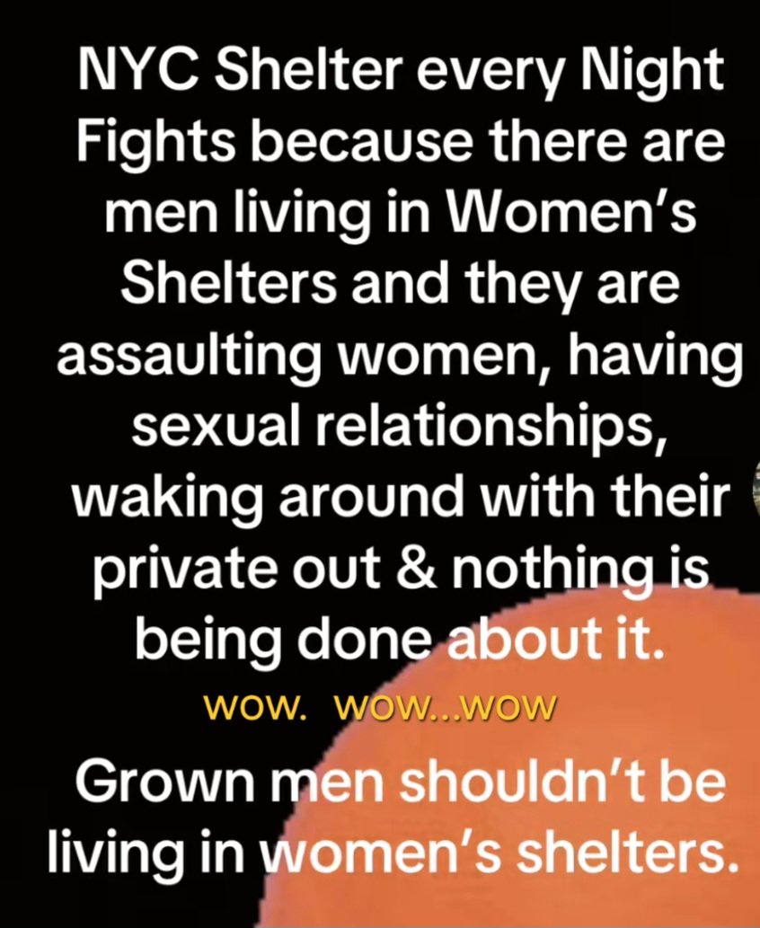 AlphonsoSy80811's tweet photo. @NYCMayor @TheDemocrats
@nycdhs @davifbl

 🔵You Democrat's are thee worst...
🍆MEN and there Penis is alright to be in single women's adult shelters, Huh? .NO DIDDY..

👽YOU DEMOCRAT'S DID NOT TREAT YALL @thenyic , 
Illegal Aliens Like this..

🚫This is truly UNACCEPTABLE.. https://t.co/wbFeJuyDfF