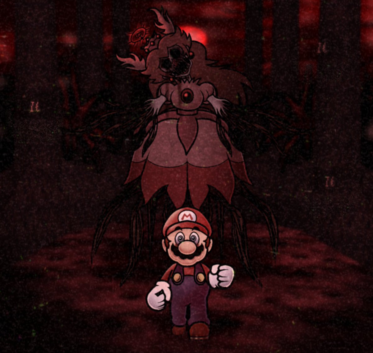 Tylernator68's tweet photo. Mario cannot climb 'the ladder. #Redechoes #CoronationDay #Horrorbrew https://t.co/rsGGZbz2CC