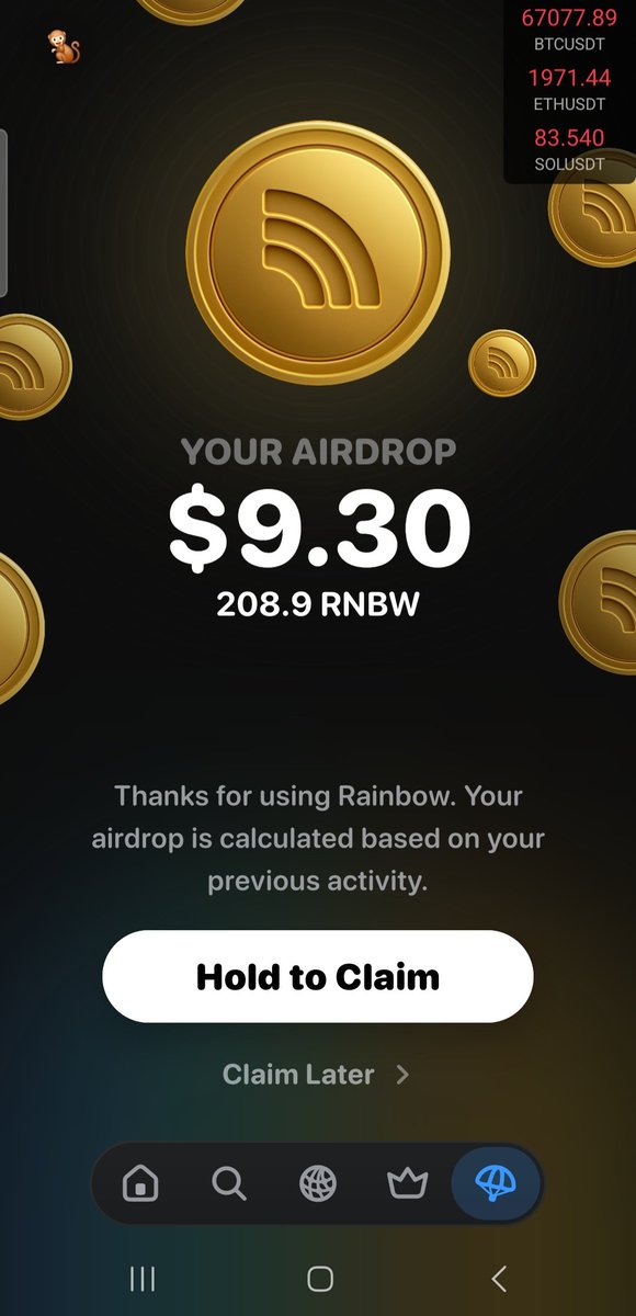 Claimed 3 wallets. Thank you $RNBW for renewing hope in this bloody market