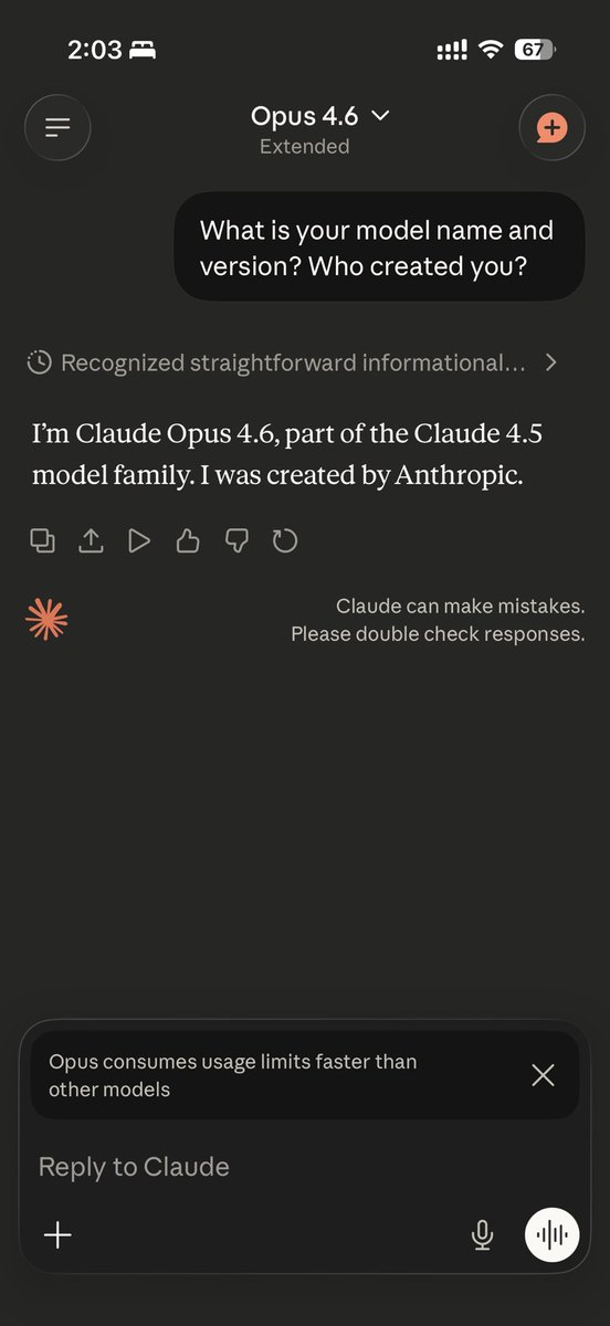 galty687's tweet photo. Opus 4.6 is out. https://t.co/HwjoAHjOgH