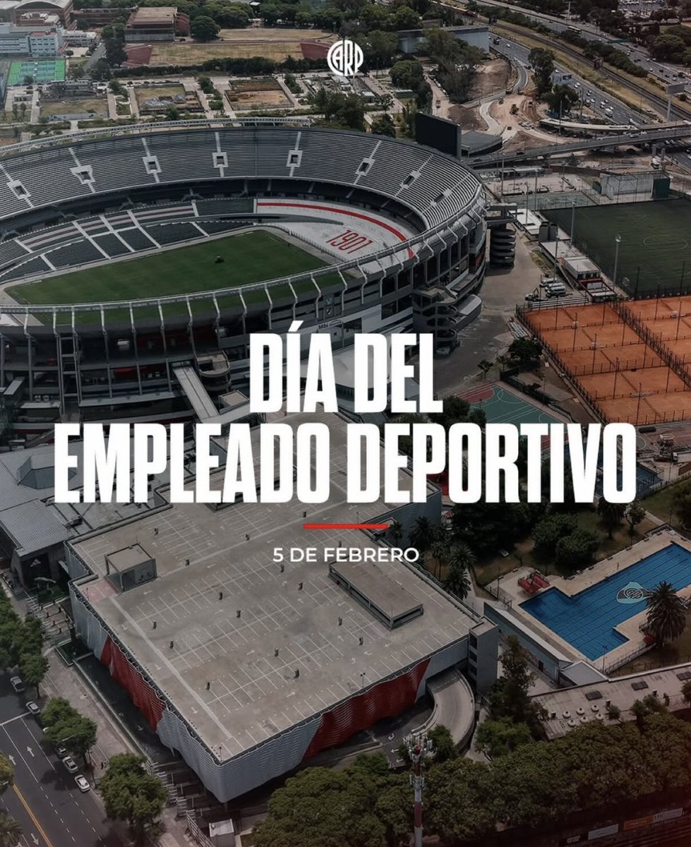 ¡¡Saludos en su día a  los trababajadores y trabajadoras de nuestro querido River Plate!!
⚪️❤️⚪️