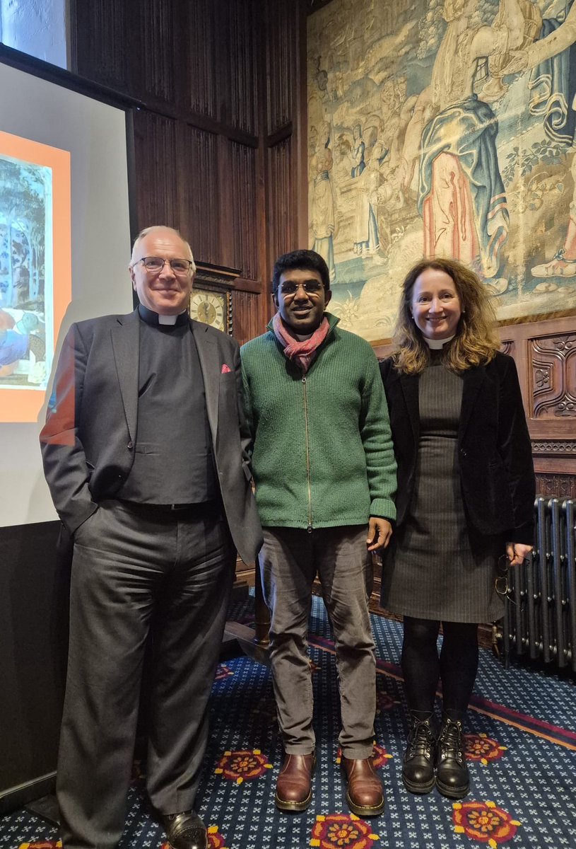 Contarini44's tweet photo. So grateful for a marvellous day learning from Dean David what it means to be an Easter people in the glorious setting of the Jerusalem chamber @wabbey with the clergy of Edmonton. @TheOutsider40 https://t.co/mA4AwTRYZk
