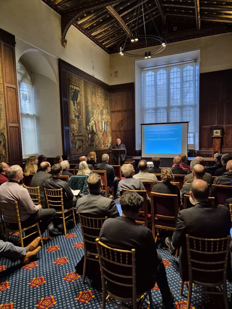 Contarini44's tweet photo. So grateful for a marvellous day learning from Dean David what it means to be an Easter people in the glorious setting of the Jerusalem chamber @wabbey with the clergy of Edmonton. @TheOutsider40 https://t.co/mA4AwTRYZk