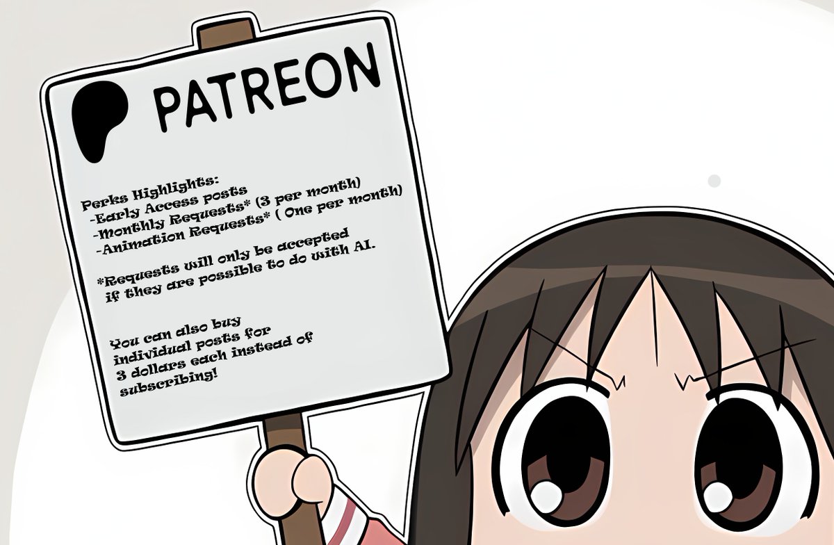 Advertisment time!!
You might have noticed that I'm doing more Early Access posts than usual!
That's because of the patreon donations which allow me to pay for NovelAI every month, the excess money is also being used for runpod which allows me to make more animations without