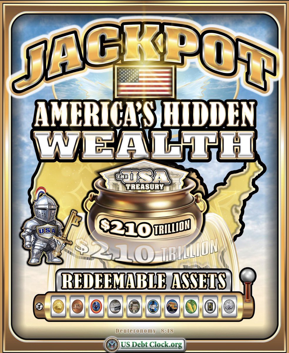 $210 TRILLION IN HIDDEN WEALTH! What does this mean? 

Look at the assets below… 👀 
AMERICA IS BACK!! 🔥🔥🙌🏻🇺🇸