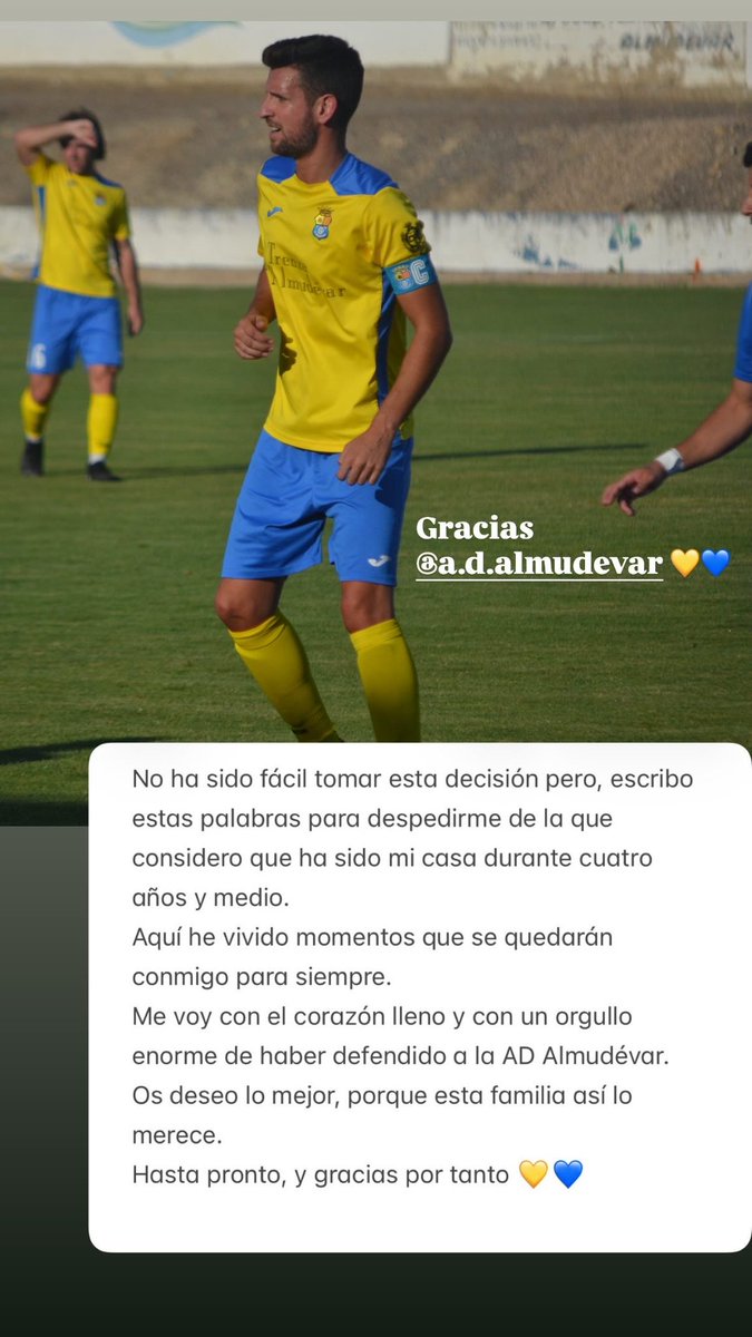 Gracias por tanto <a href="/ADAlmudevar/">A.D. ALMUDÉVAR</a> 💛💙