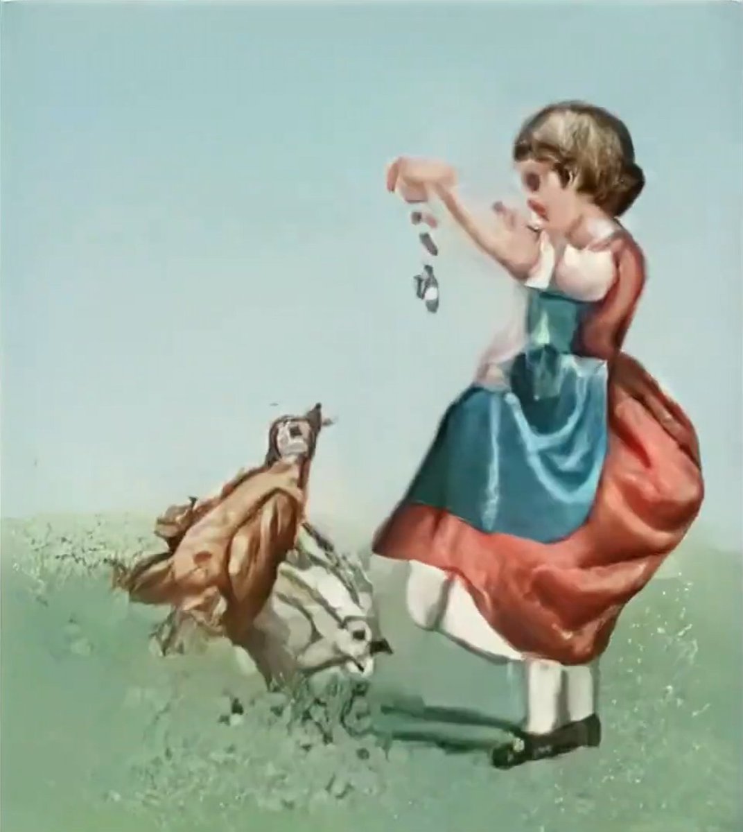 Essential_Films's tweet image. A young lady throws corn to chickens that eagerly feast upon it. This simple premise gives rise to one of the more complex scenes animated by Émile Reynaud. "Feeding the Chickens" (1878) combines the regular motion of the human figure with t...
Continue at essential-films.co.uk/film/feeding-t…
