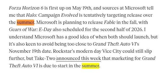 I am expecting Halo Campaign Evolved to be an unoptimized, mostly functional asset flip. There's no way itll be ready in this time, but I hope I am proven wrong. If they delay GTA again, maybe they should do the same for the 25th anniversary