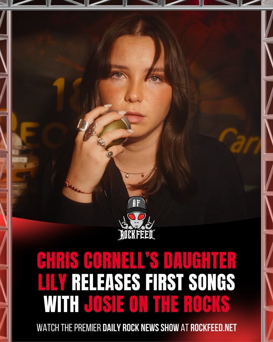 RockFeedNet's tweet photo. Chris Cornell’s daughter Lily Cornell Silver has released her first two songs with her band Josie on the Rocks, dropping “Not You” and “Super Sonic” along with a new music video.

Lily formed the band about five years ago, but the project went quiet after the sudden passing of their drummer, Graham. In her statement, she wrote that being in the band was “the happiest part of my life” and that releasing the songs now lets a piece of Graham “live on.”

She added, “Graham was the person who pushed me through my fear so that I could even start making music in the first place.”

These tracks mark her first official studio releases, following her 2020 live debut covering Alice in Chains’ “Black Gives Way to Blue.”

📸 - josieontherocks / YouTube