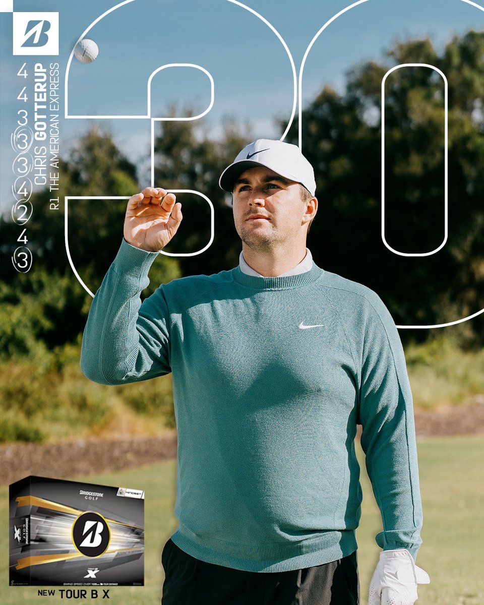 bridgestonegolf's tweet photo. Gotterup fires an opening 9 30 to get things rolling at Waste Management! #NewTOURB https://t.co/zMj4X8imZJ