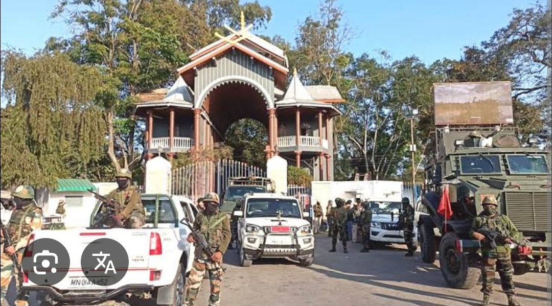 <a href="/Michael_Thadou/">Michael Lamjathang Thadou</a> So <a href="/official_dgar/">The Assam Rifles</a> <a href="/Spearcorps/">SpearCorps.IndianArmy</a> <a href="/manipur_police/">Manipur Police</a> <a href="/easterncomd/">EasternCommand_IA</a> can only show strength in Imphal Valley
Below photos are from Imphal valley during Manipur crisis
Guns, LMGs, Rocket Launcher and you cant even use tear gas in hills... this i how you have been operating?
<a href="/YKhemchandSingh/">Khemchand Yumnam</a>