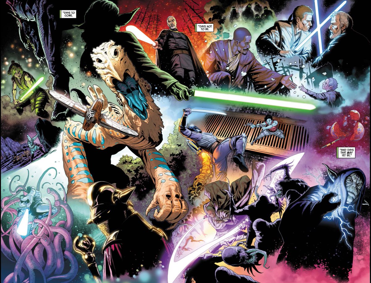 The art for the new Jedi Knights comic run goes absolutely insane 🔥