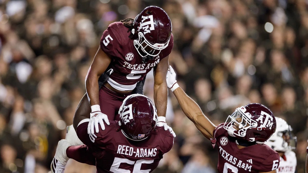 After a great talk with Coach <a href="/HolmonWiggins/">Holmon Wiggins</a> I’m blessed to receive my 4th division 1 offer from Texas A&amp;M!!!! <a href="/R_Bolin63/">Coach Bolin</a> <a href="/king_stewartjr/">Sam</a> <a href="/GregBiggins/">Greg Biggins</a> <a href="/adamgorney/">Adam Gorney</a> <a href="/BrandonHuffman/">Brandon Huffman</a>