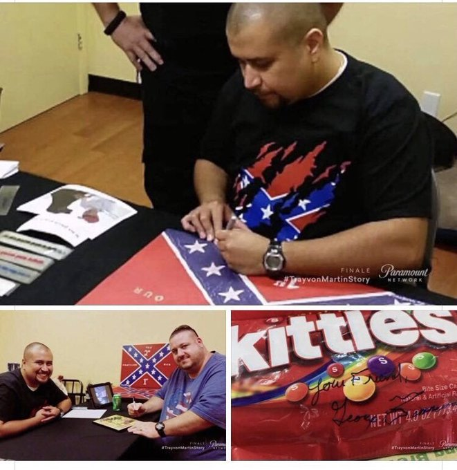 CountCaleb's tweet image. I'll never forget this, and when we talk about presentg America as if it's simply temporarily off-road, that's not what's happening. The slavery country that killed a teen and then made the killer into a celebrity who signed skittles, that's the true face of this country