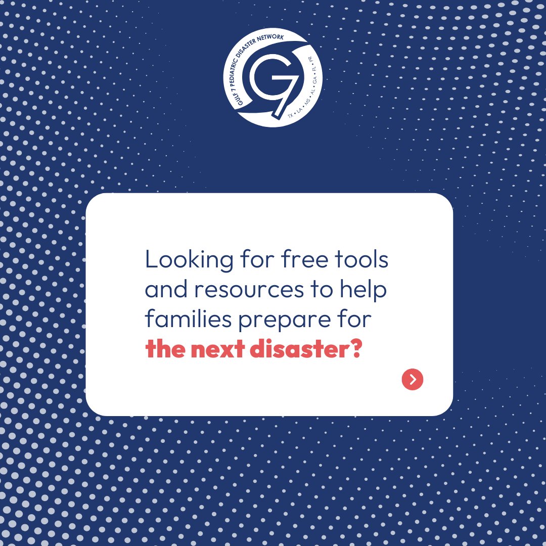 Gulf 7 Pediatric Disaster Network tweet media