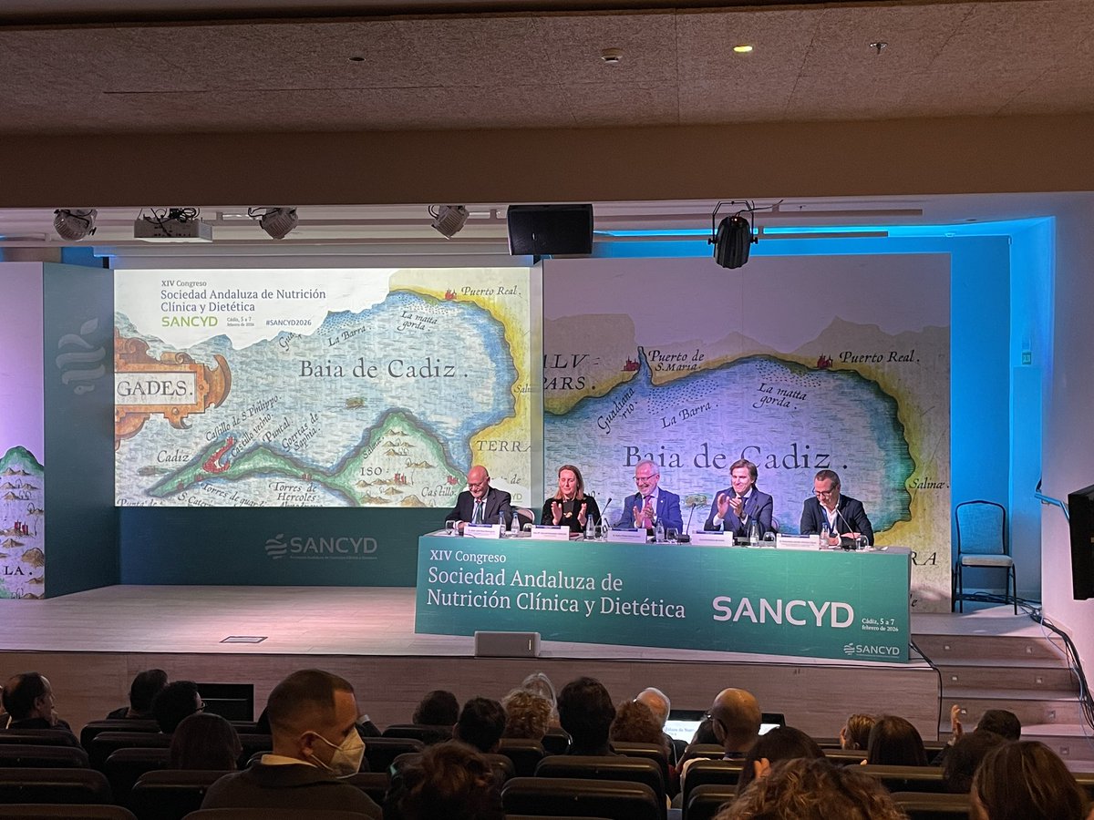Inauguración oficial del XIV Congreso de la Sociedad Andaluza de Nutrición Clínica y Dietética.
#sancyd2026