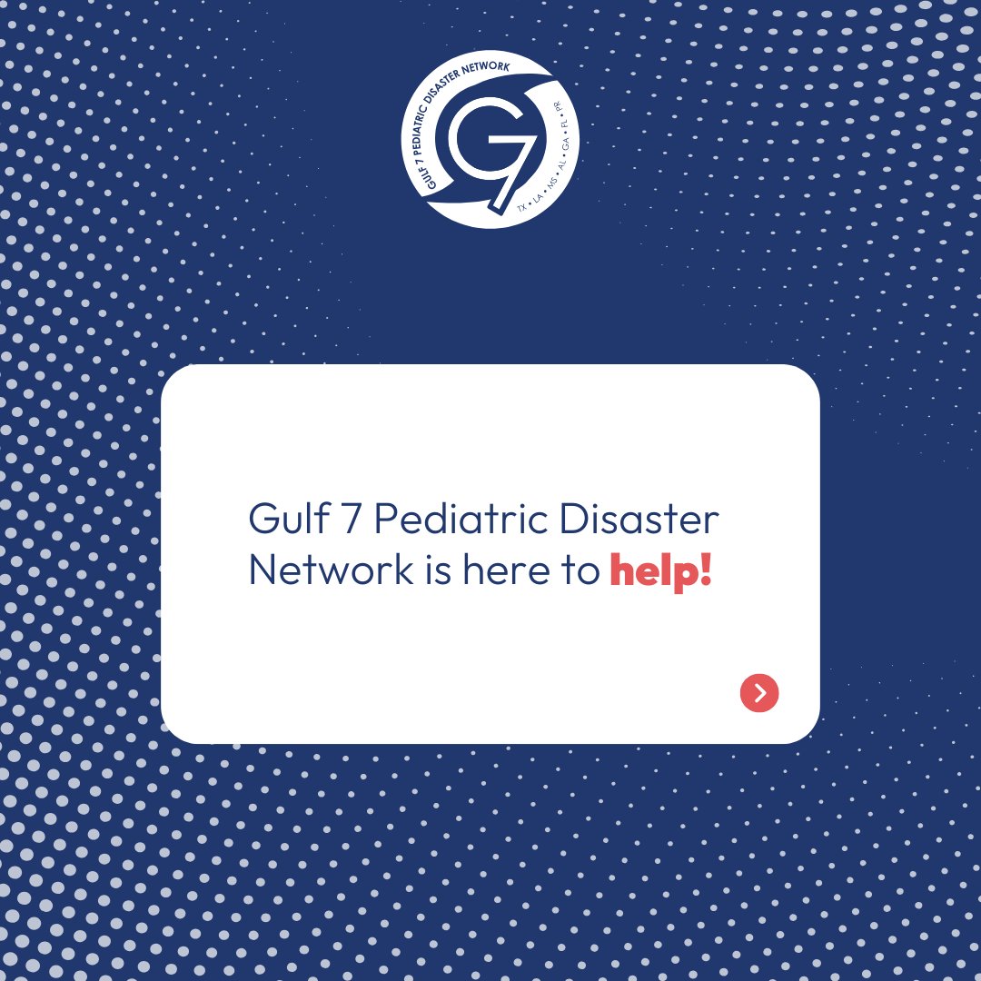 Gulf 7 Pediatric Disaster Network tweet media