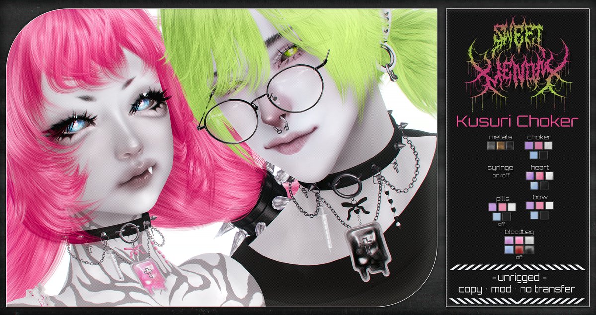 taekaedehara's tweet photo. After a long while Im finally back with my store and a new release! Together with my friend @filthy_imoutoSL  I just opened a mainstore. &amp; we prepared group gifts for you. visit us~ https://t.co/GeYqZhekuO

choker is also available on mp~ https://t.co/JU1CNC1ZDW https://t.co/2bO93zus2d