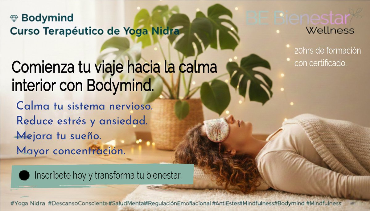 SR_Coaching's tweet photo. Hola, 💎mi nuevo curso en *Yoga Nidra* disponible.

"¿Sabías que puedes meditar mientras duermes? 😴"

 "El Yoga Nidra es la técnica más poderosa para resetear tu sistema nervioso en minutos." https://t.co/WQs4DQxJQ4