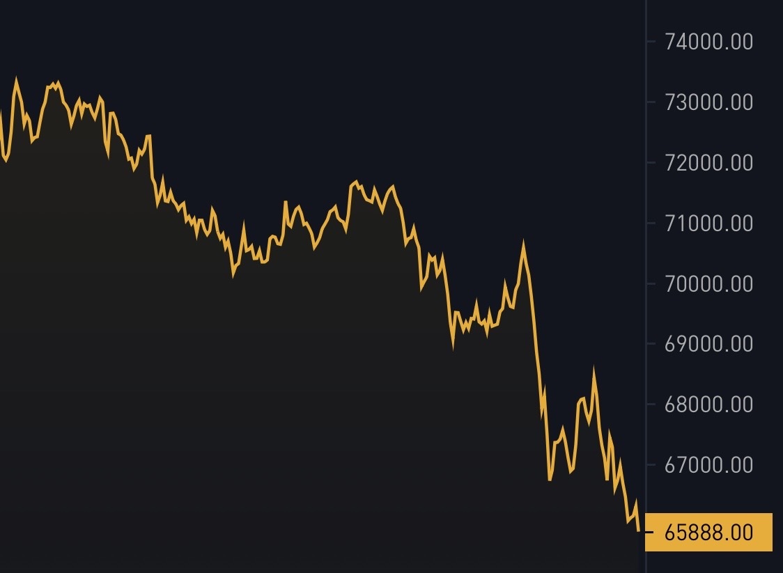 BitcoinMagazine's tweet image. BREAKING: $65,888 Bitcoin 

HOLD THE LINE! ✊