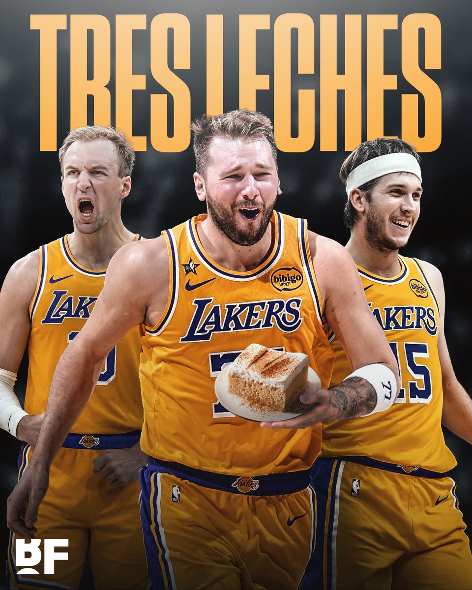Who is excited for the Los Angeles Lakers to roll out their Tres Leches lineup for the first time? 😂