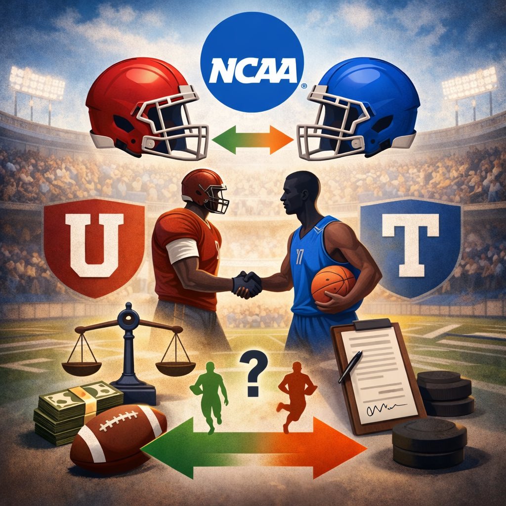 NEWS: NCAA commissioners are exploring a potential system that would allow regulated player trades between schools, aiming to create clearer roster rules, better competitive balance, and a more structured approach to athlete movement. Discussions are still in the early stages.