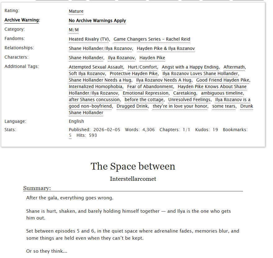 I promise #bktd is still my main thing here but I admit I went down a rabbit hole and might have a bad bitch of a brainrot rn and wrote a #hollanov fanfic at work oops... 
archiveofourown.org/works/78957926