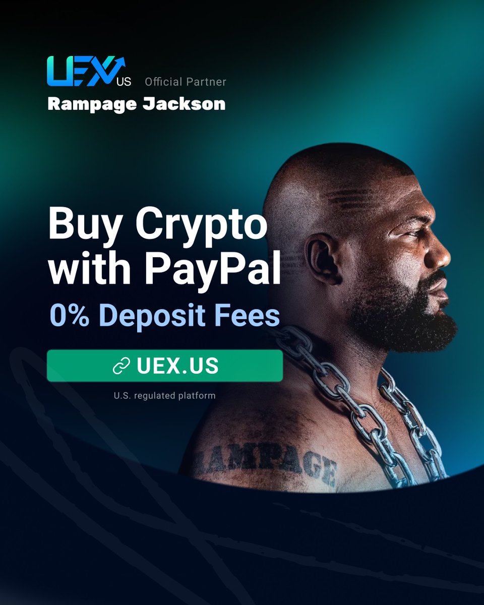 Crypto market is dipping &amp; that often means opportunity 🔥 

On UEX US, you can buy crypto using Zelle, PayPal, credit card, or bank wire.

Only on UEX US: 0% deposit fees when funding your account with PayPal or Zelle.

Position early. Be ready.