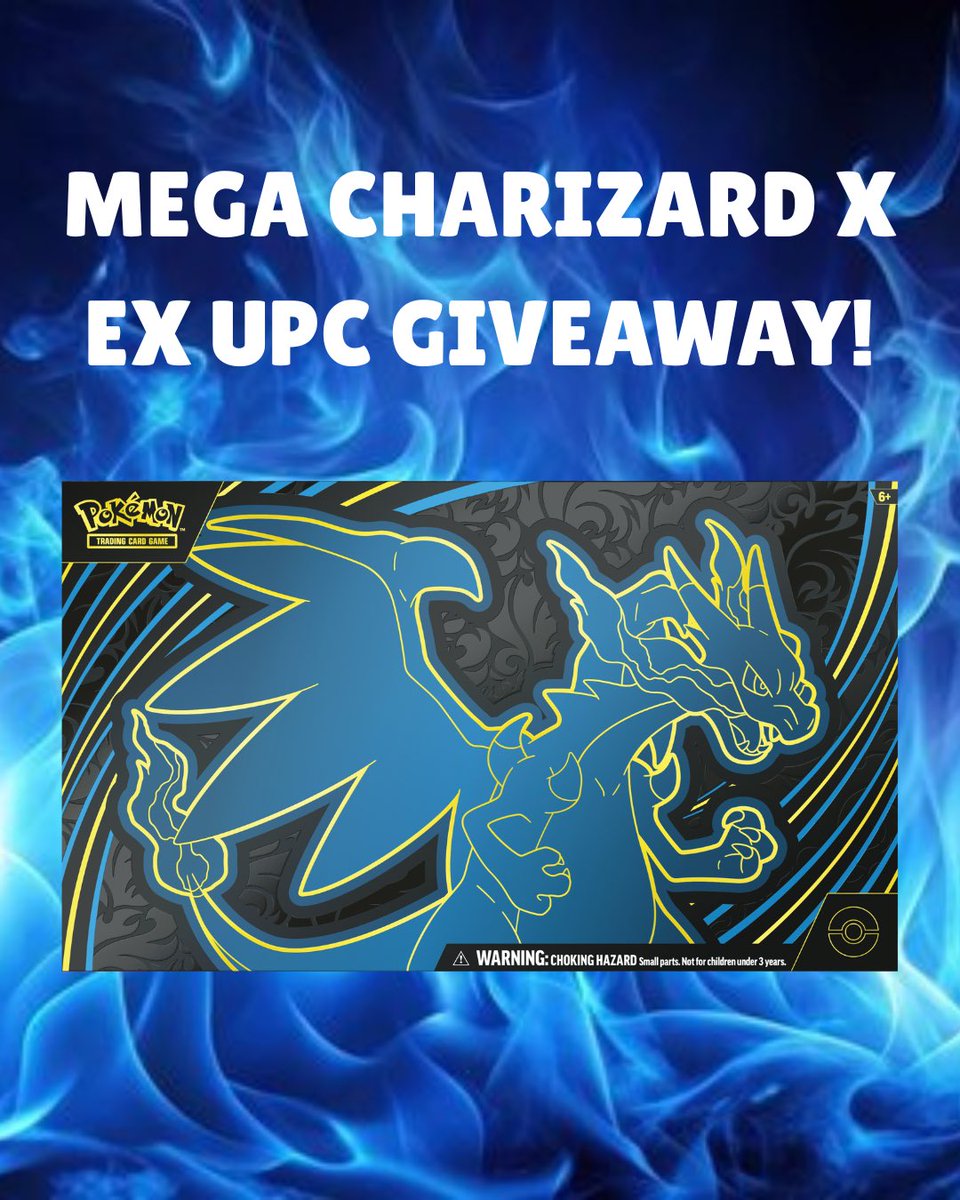 Upset I couldn’t get any Ascended Heroes preordered so instead I’m going to GIVEAWAY a Mega Charizard X ex UPC!!

Like last month’s giveaway, all you have to do is:
- Like 👍🏼 
- Repost ♻️
- Follow me <a href="/pikaccino/">Pikaccino ⚡️</a>⚡️

Winner will be announced on February 27th (aka Pokémon Day!)