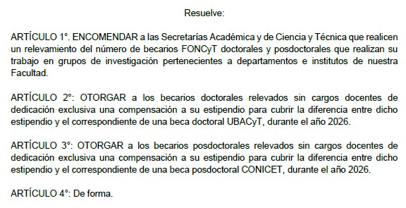 Presentamos un proyecto para que <a href="/FFyB_UBA/">FFyB UBA</a> compense los estipendios de las becas Agencia <a href="/innovacionar/">Secretaría de Innovación, Ciencia y Tecnología</a> congelados desde junio de 2024