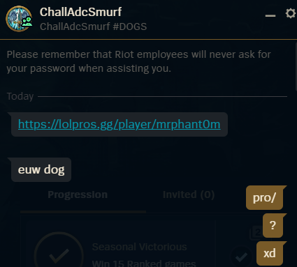 wiko2303's tweet photo. . @drewlevin this "proplayer" is toxic, admits to boosting accounts and ints the game (ID 7717809314)

can you ban please https://t.co/F4pzbtMwg4