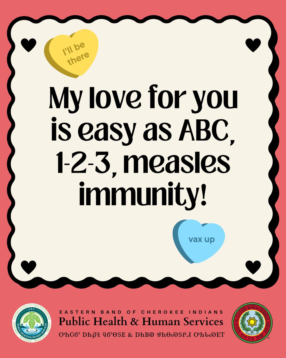 Measles is a highly contagious virus. Vaccination is the best prevention.

NCDHHS recommends that anyone age 1 year and older who is not vaccinated get the measles vaccine.

Learn more and find resources here:  dph.ncdhhs.gov/programs/epide…

Sincerely, PHHS 💚🌱