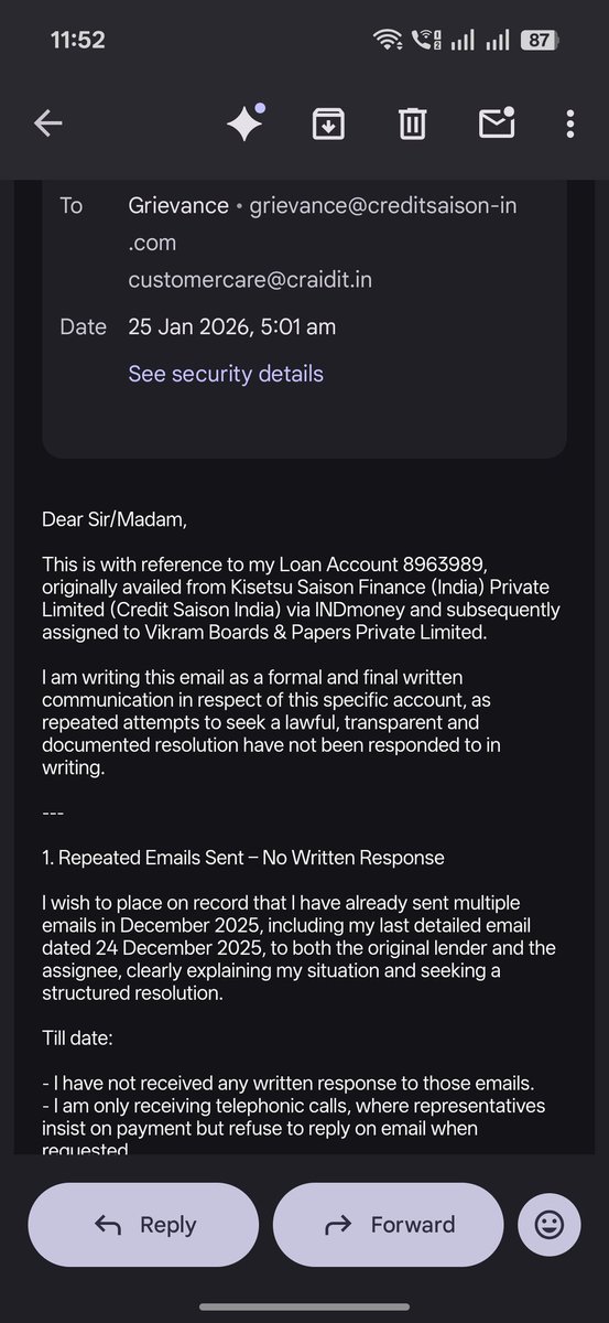KIRRRAK123's tweet photo. @Craidit I got a call on 23rd dec from Vikram Boards saying I have an outstanding from creditsaison of 179k she said near 50k they can settle but now you are telling me to pay 288k? I have the call recordings, i explained u all about my situation am a victim of fraud of 30L @RBI https://t.co/tU3L5hDnd5
